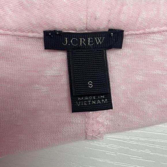 J. Crew Open Front Cardigan Slub Cotton Lightweight Sweater Minimalist Pink - Picture 6 of 7